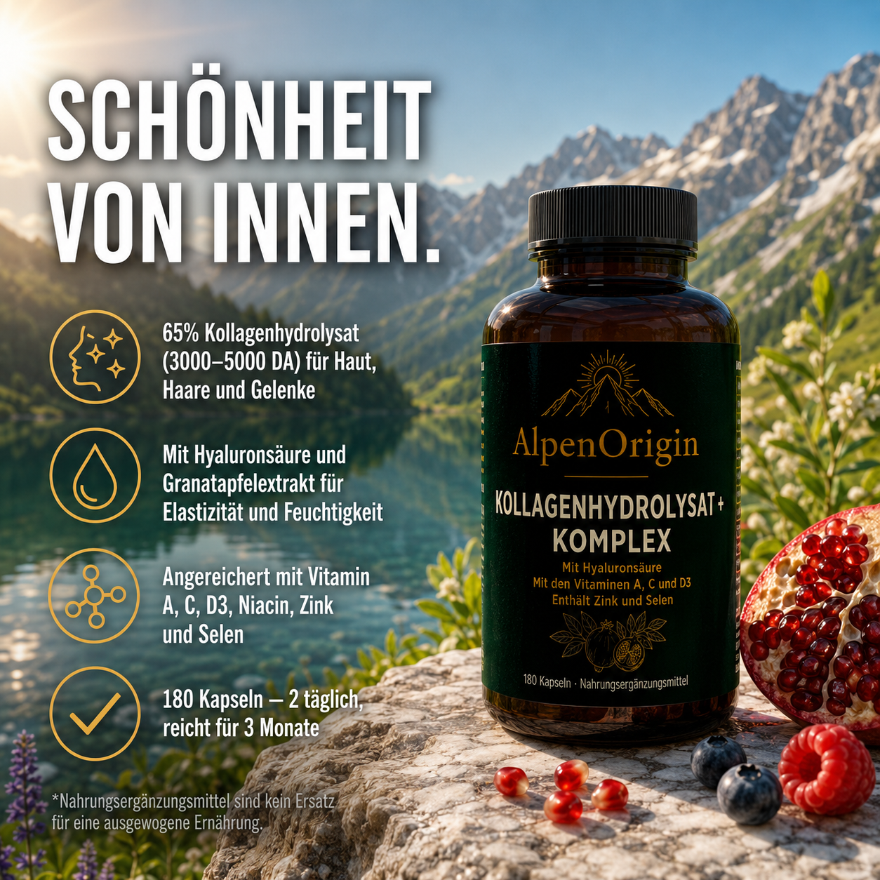 Premium Kollagenhydrolysat PLUS Kapseln
