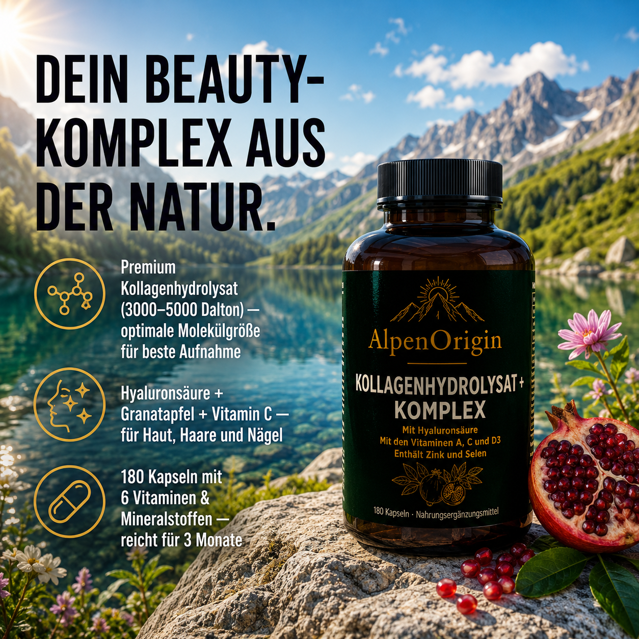 Premium Kollagenhydrolysat PLUS Kapseln