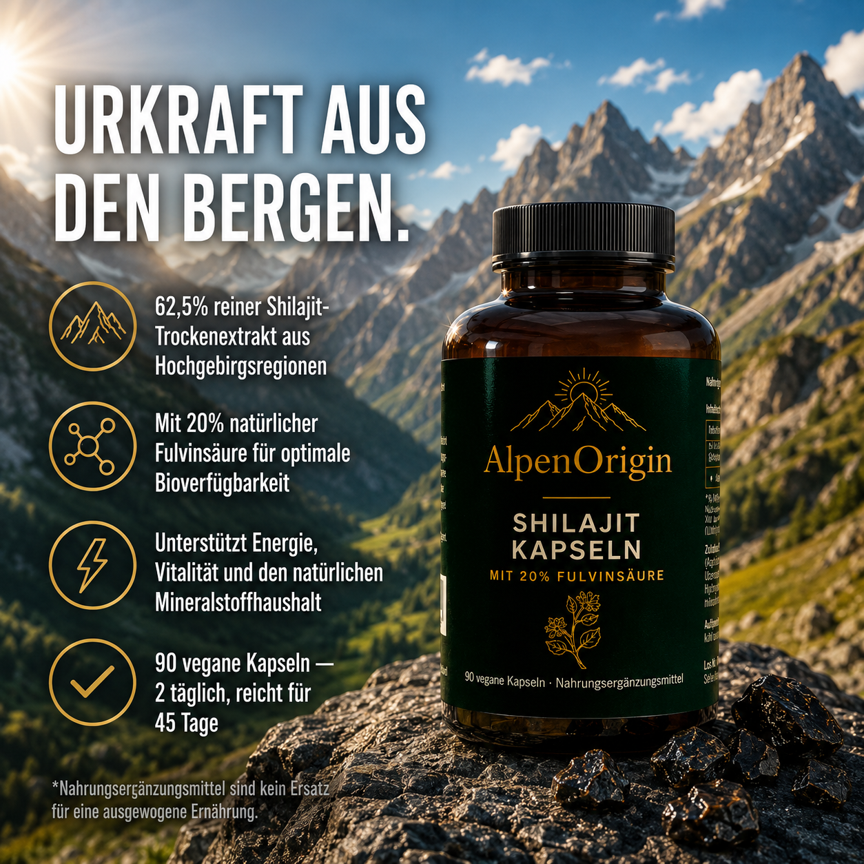 Shilajit vegane Kapseln