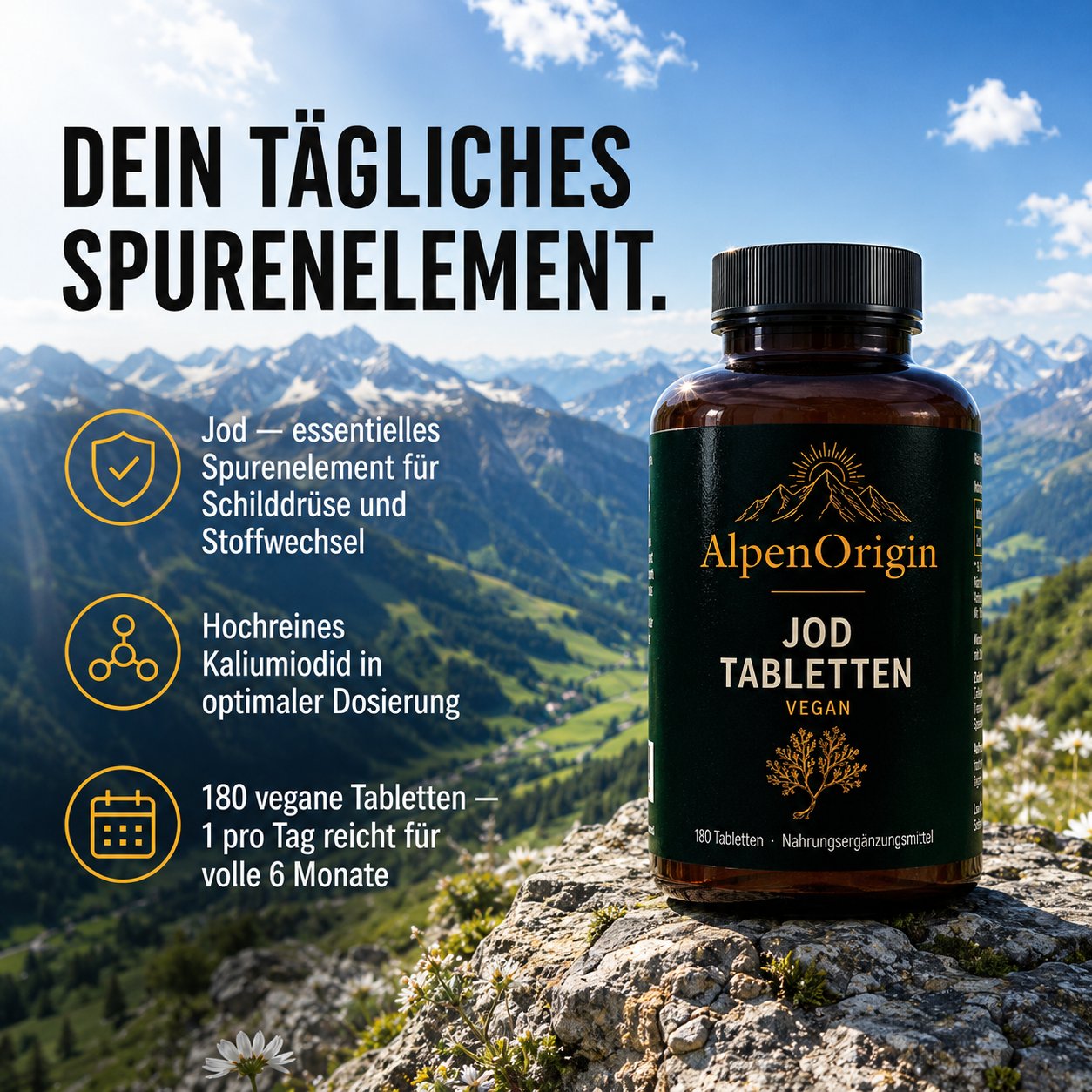 Jod vegane Tabletten
