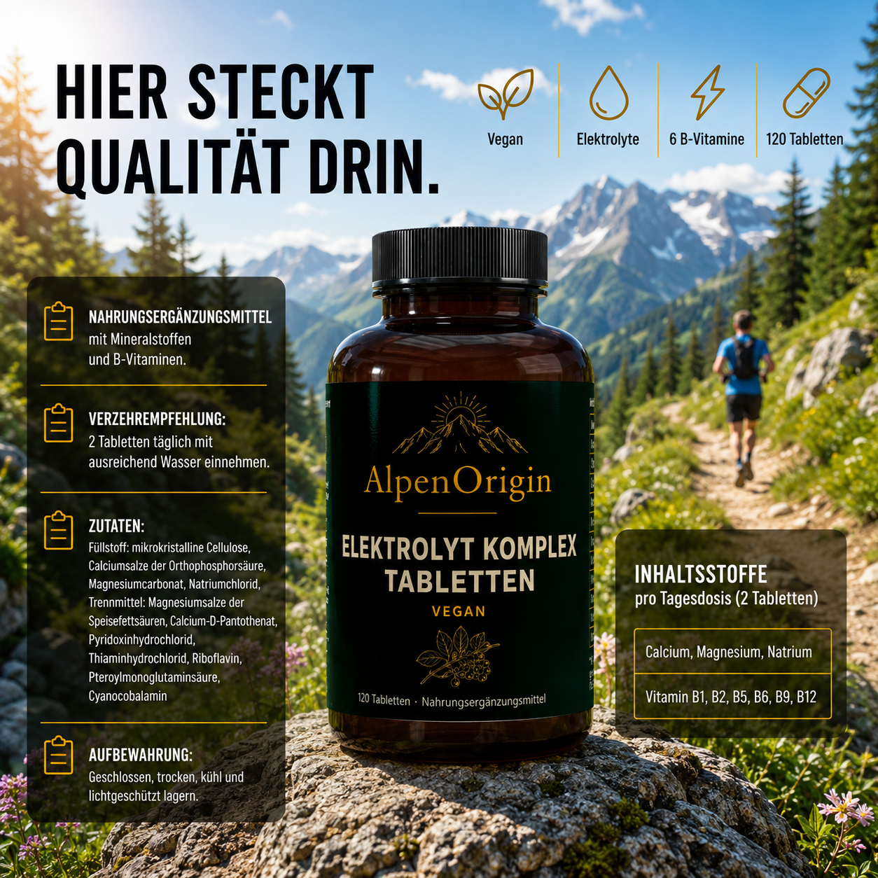 Elektrolyt Komplex vegane Tabletten