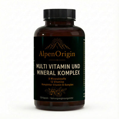 Eine Dose Multivitamin und Mineral Komplex