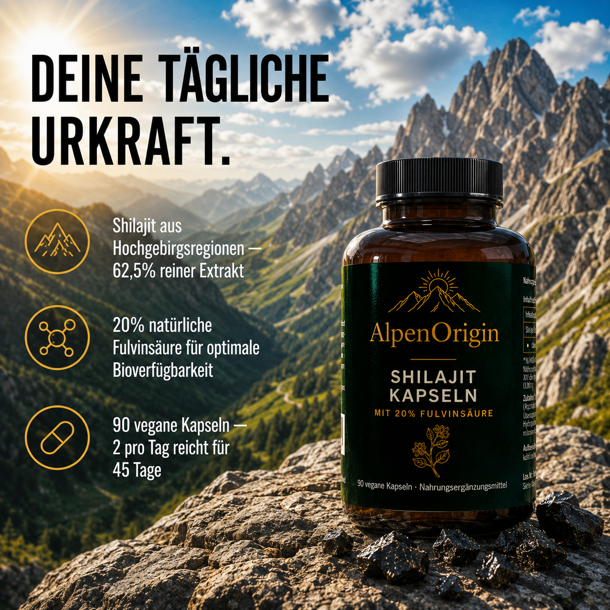 Shilajit vegane Kapseln